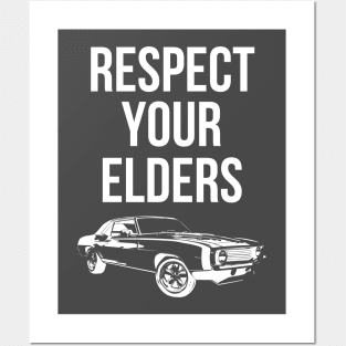 respect your elder vintage car Posters and Art